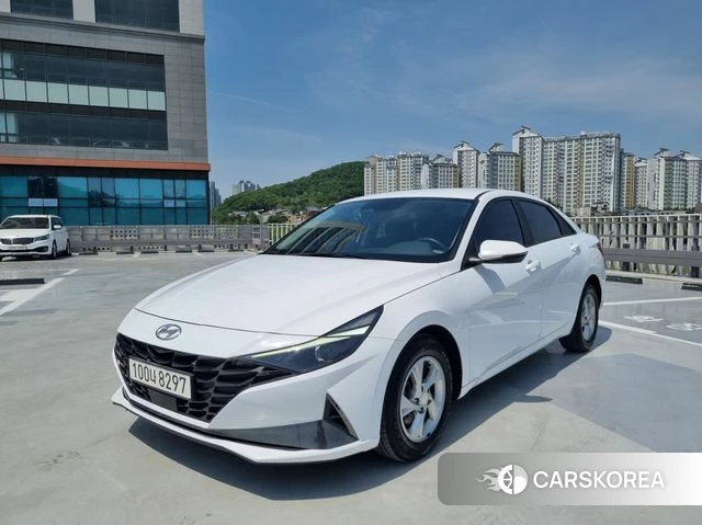 Hyundai Avante (CN7) 2021 Белый из Кореи