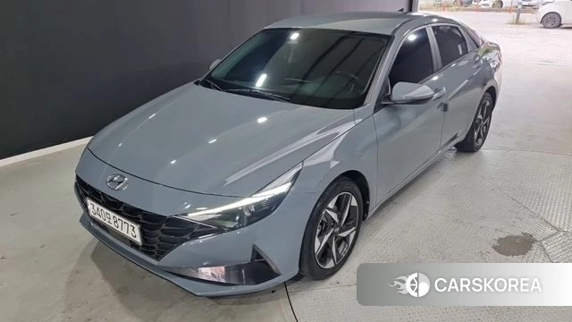 Hyundai Avante (CN7) 2021 Светло-серебряный цвет из Кореи