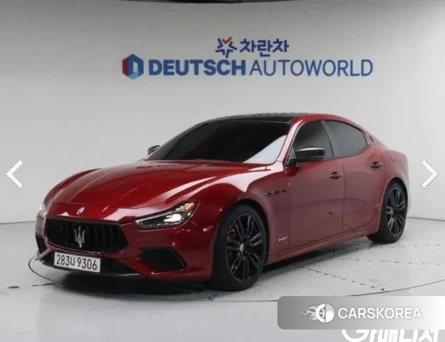 Maserati Ghibli 2018 Красный из Кореи