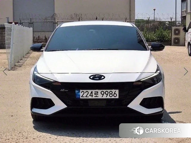Hyundai Avante (CN7) 2021 Белый из Кореи