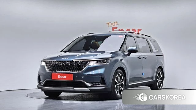 Kia Carnival 4th generation 2021 Небесно-голубой из Кореи