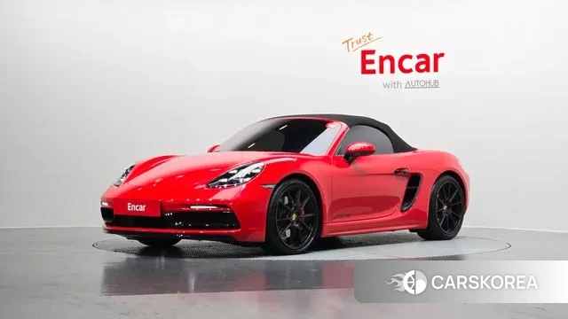 Porsche 718 Boxster 2023 Красный из Кореи