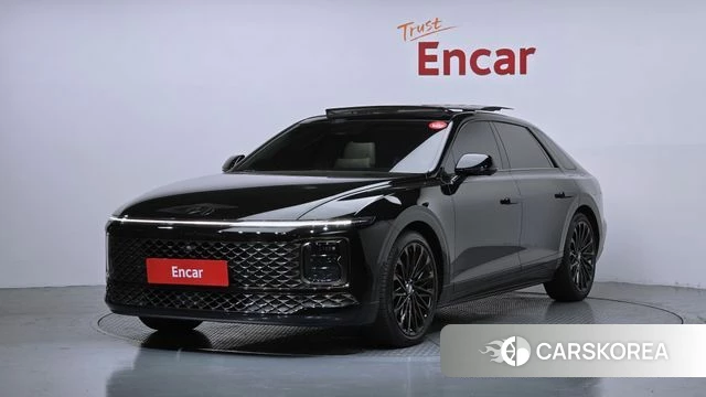 Hyundai Grandeur Hybrid (GN7) 2023 Черный из Кореи