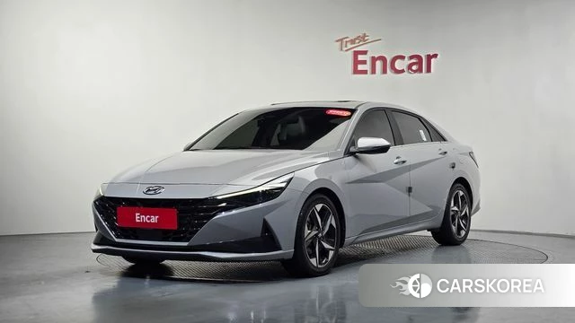 Hyundai Avante (CN7) 2021 Серебристо-серый из Кореи