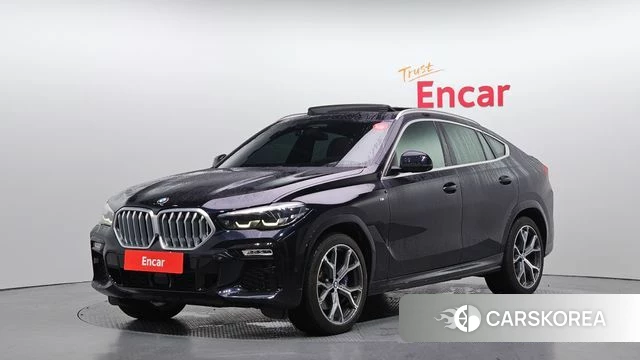 BMW X6 (G06) 2021 Черный из Кореи