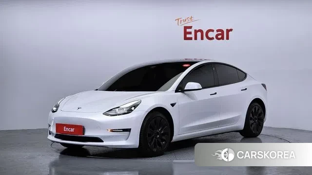 Tesla Model 3 2021 Белый из Кореи