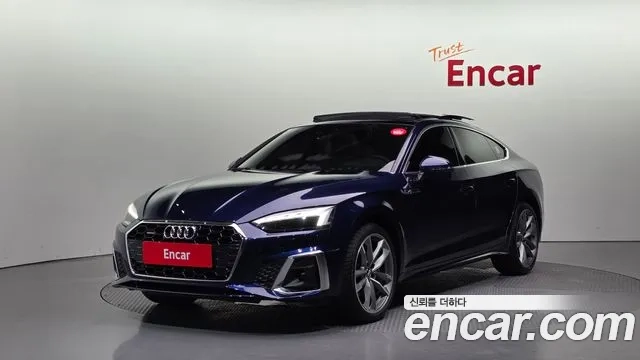 Audi A5 (F5) 2021 Синий из Кореи