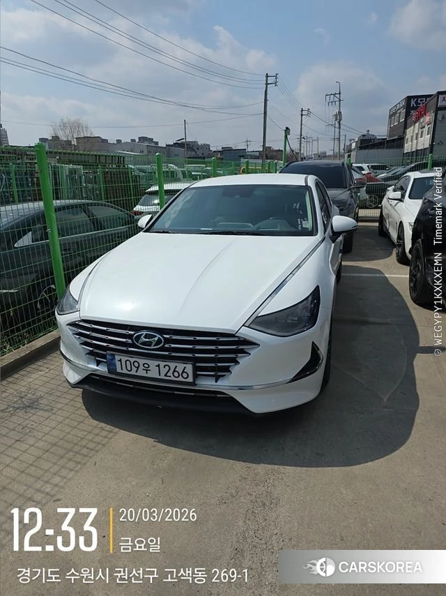 Hyundai Sonata Hybrid (DN8) 2021 Белый из Кореи