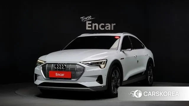 Audi e-Tron 2021 Белый из Кореи