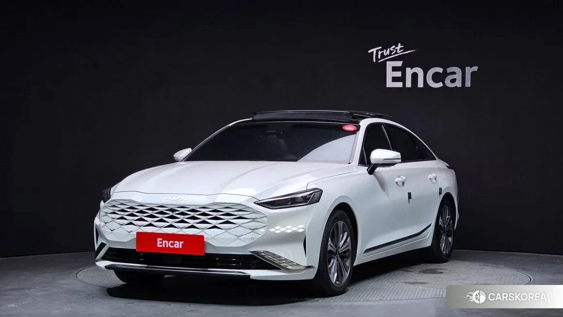 Kia K8 Hybrid 2023 Белый из Кореи