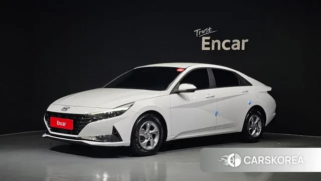 Hyundai Avante (CN7) 2021 Белый из Кореи