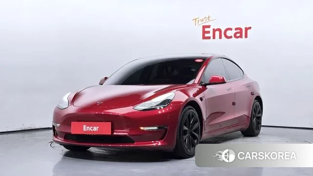 Tesla Model 3 2021 Красный из Кореи
