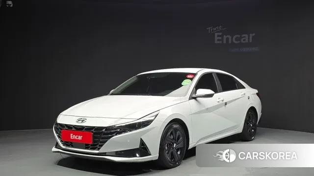 Hyundai Avante Hybrid (CN7) 2022 Белый из Кореи