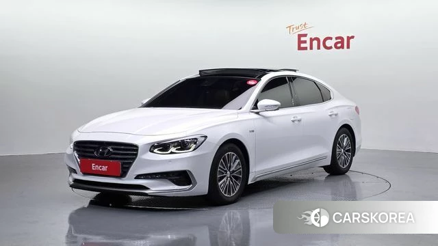Hyundai Grandeur IG Hybrid 2018 Белый из Кореи