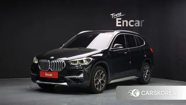 BMW X1 (F48) 2021 Черный из Кореи