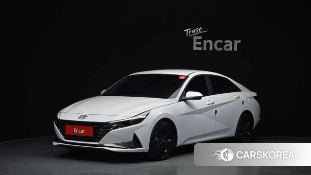Hyundai Avante Hybrid (CN7) 2023 Белый из Кореи