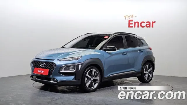 Hyundai Kona 2020 Небесно-голубой из Кореи