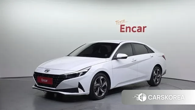 Hyundai Avante (CN7) 2021 Белый из Кореи