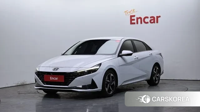 Hyundai Avante Hybrid (CN7) 2020 Белый из Кореи