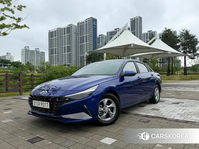 Hyundai Avante (CN7) 2021 Синий из Кореи