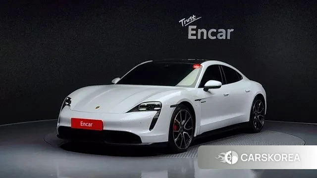 Porsche Taycan 2023 Белый из Кореи