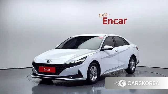 Hyundai Avante (CN7) 2021 Белый из Кореи