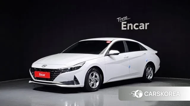 Hyundai Avante (CN7) 2021 Белый из Кореи