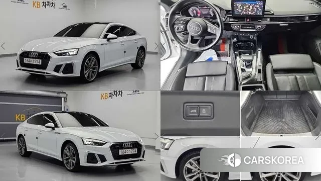 Audi A5 (F5) 2020 Белый из Кореи
