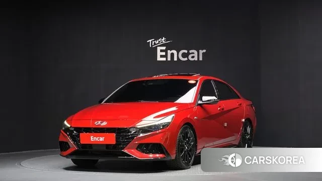 Hyundai Avante (CN7) 2020 Красный из Кореи