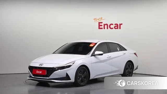 Hyundai Avante Hybrid (CN7) 2021 Белый из Кореи