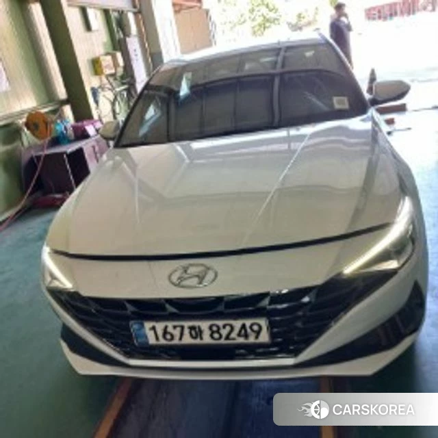 Hyundai Avante (CN7) 2020 Белый из Кореи