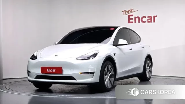 Tesla Model Y 2021 Белый из Кореи
