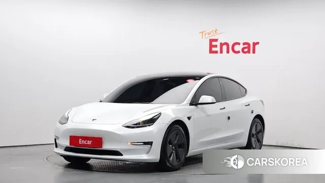 Tesla Model 3 2022 Белый из Кореи