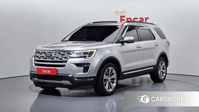 Ford Explorer 2018 Серебристо-серый из Кореи