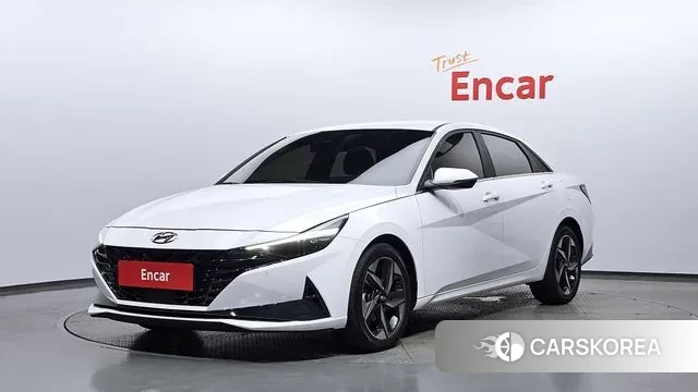 Hyundai Avante (CN7) 2022 Белый из Кореи