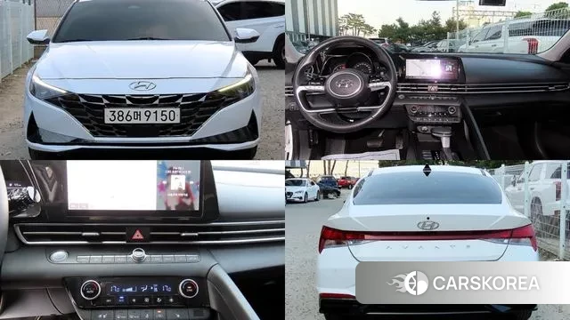 Hyundai Avante (CN7) 2021 Белый из Кореи