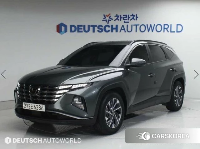 Hyundai Tucson Hybrid (NX4) 2022 Серебристо-серый из Кореи