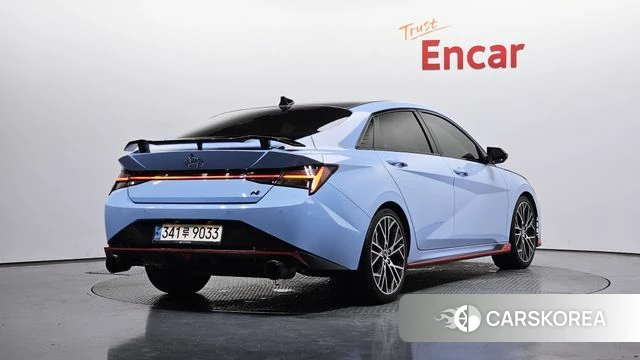 Hyundai Avante (CN7) 2021 Небесно-голубой из Кореи