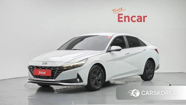 Hyundai Avante (CN7) 2023 Белый из Кореи