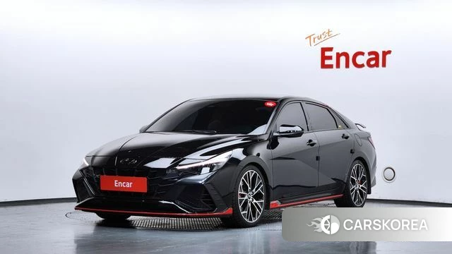 Hyundai Avante (CN7) 2022 Черный из Кореи