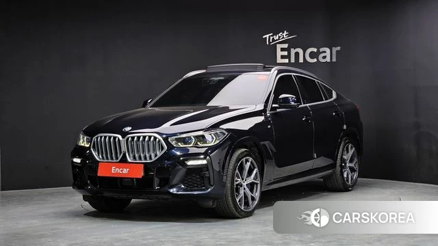 BMW X6 (G06) 2021 Черный из Кореи