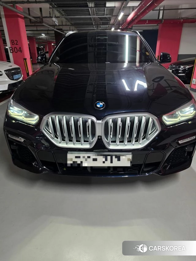 BMW X6 (G06) 2020 Черный из Кореи