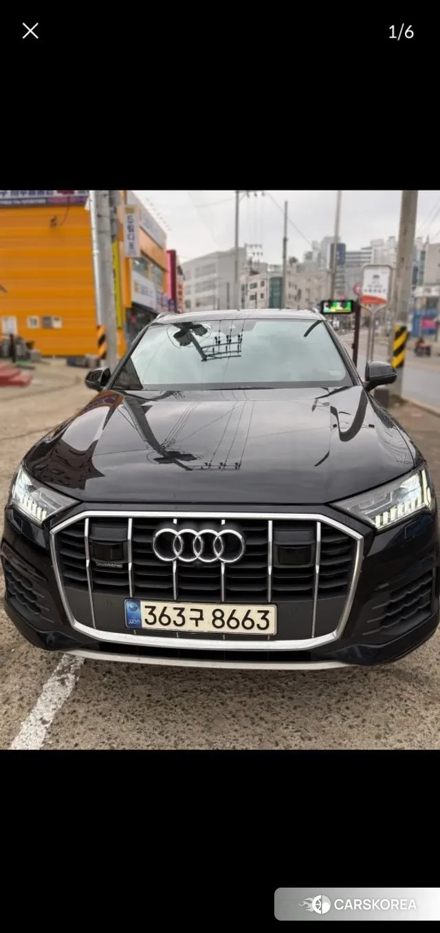 Audi Q7 (4M) 2021 Черный из Кореи