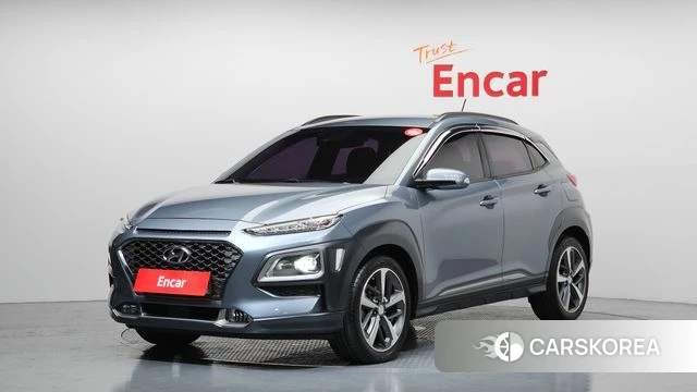 Hyundai Kona 2018 Небесно-голубой из Кореи