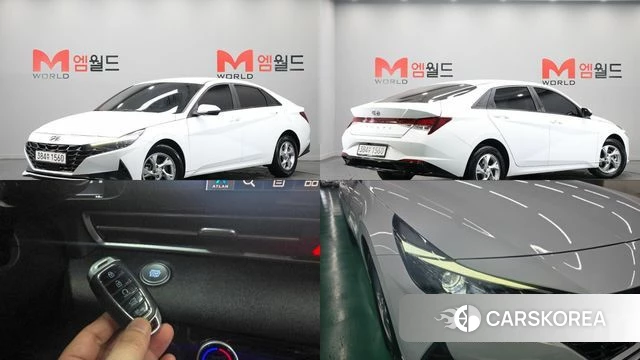 Hyundai Avante (CN7) 2020 Белый из Кореи