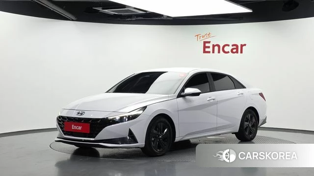 Hyundai Avante Hybrid (CN7) 2022 Белый из Кореи