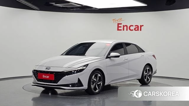 Hyundai Avante Hybrid (CN7) 2022 Белый из Кореи