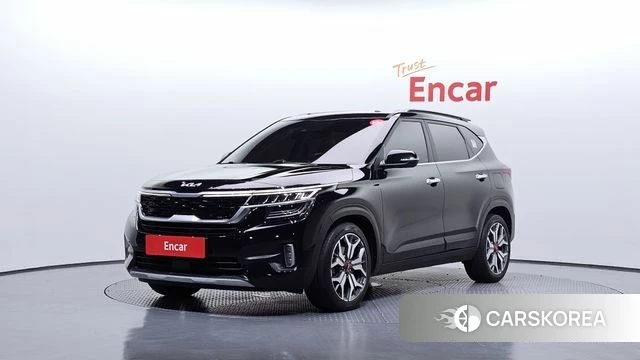 Kia Seltos 2022 Черный из Кореи