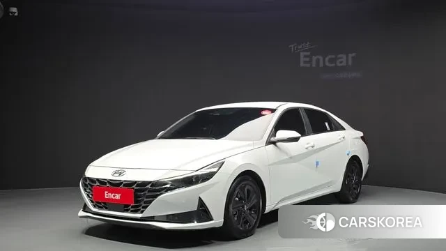 Hyundai Avante Hybrid (CN7) 2021 Белый из Кореи