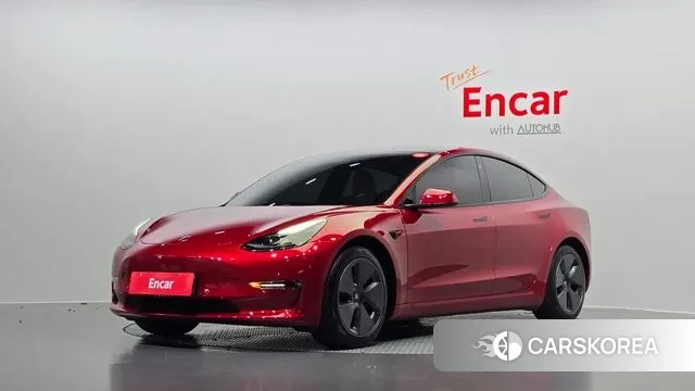 Tesla Model 3 2021 Красный из Кореи